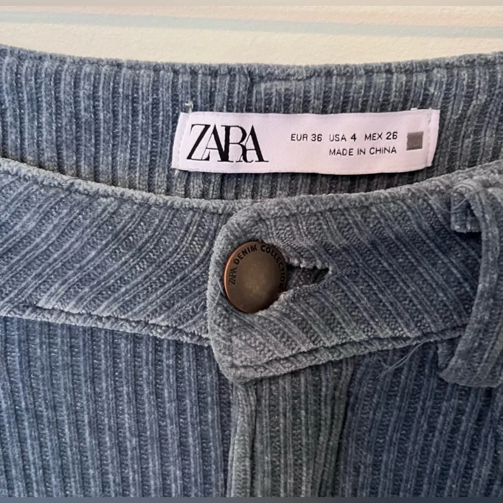 Zara 70s Velvet Corduroy Pants Size 4 - Picture 7 of 14